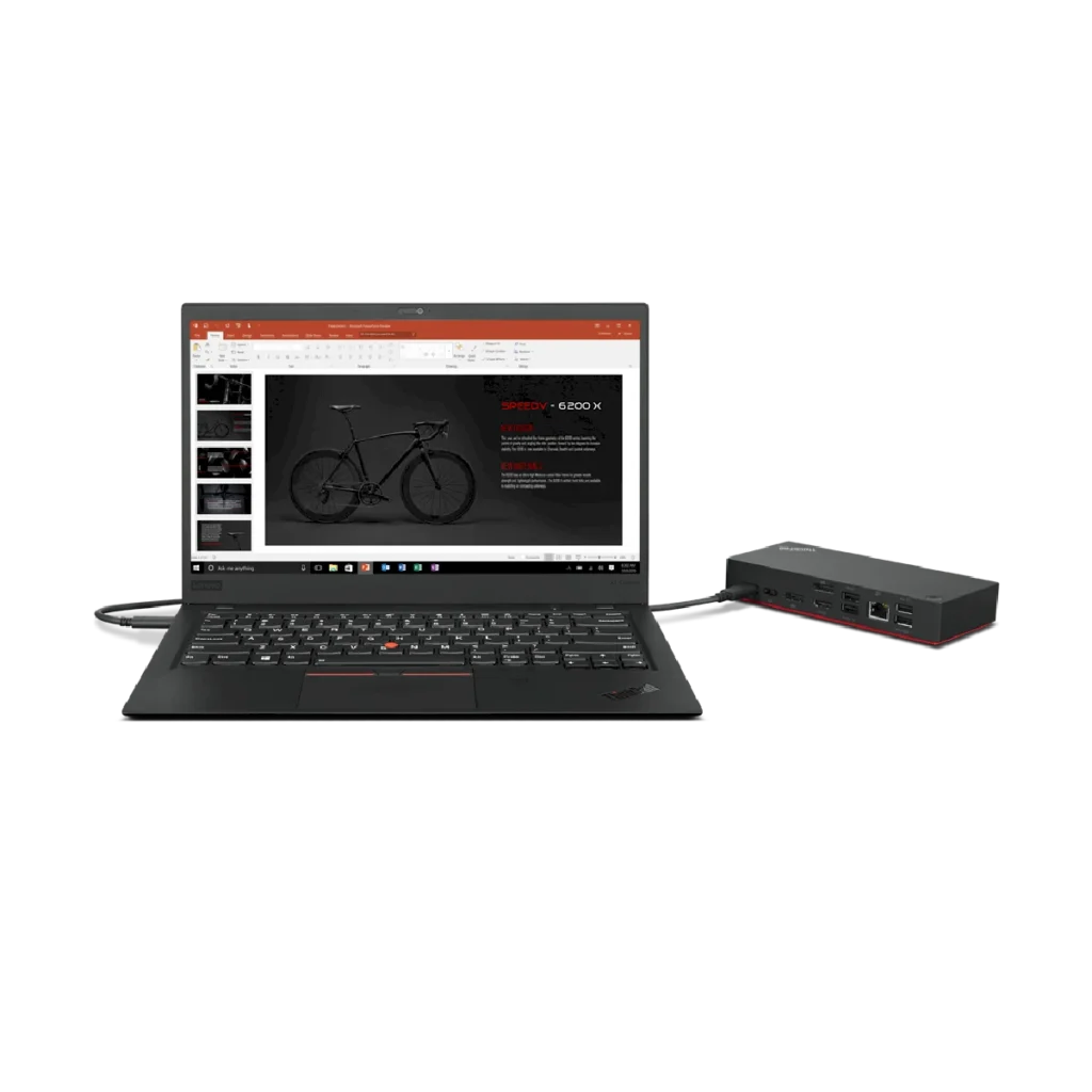 Base universal USB-C para Lenovo ThinkPad Dock Station HUB con notebook