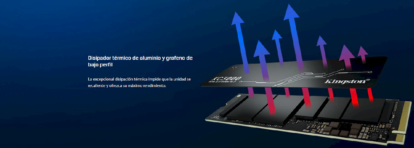Disco Interno 4TB M.2 2280 NVMe PCIe 4.0 7000MB/s Kingston