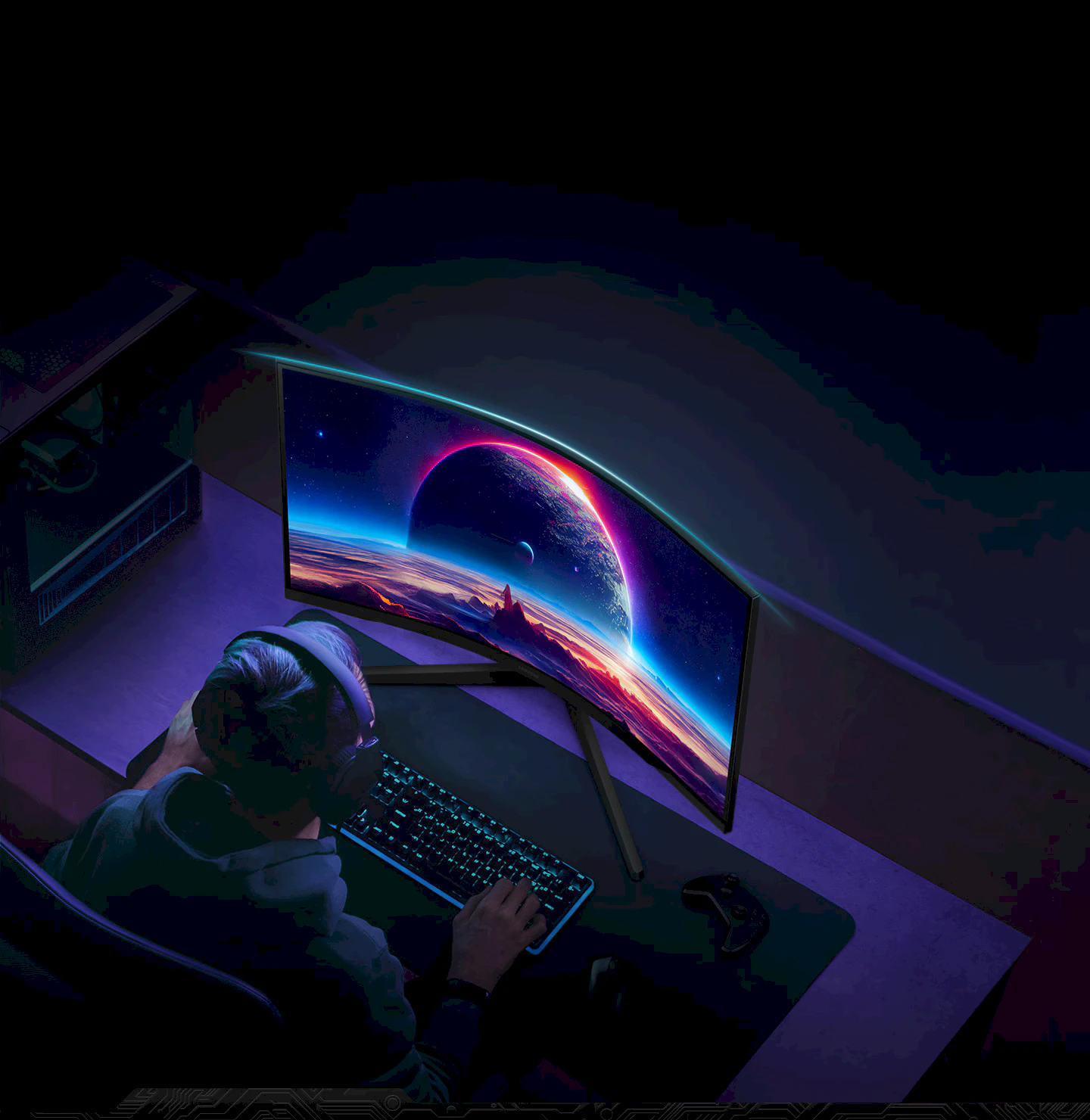 ¡Sumérgete! Samsung Odyssey G5 32" Curvo 165Hz Curva 1000R