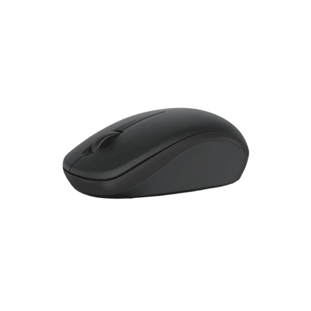 Mouse Dell inalámbrico Negro WM126 perfil izquierdo