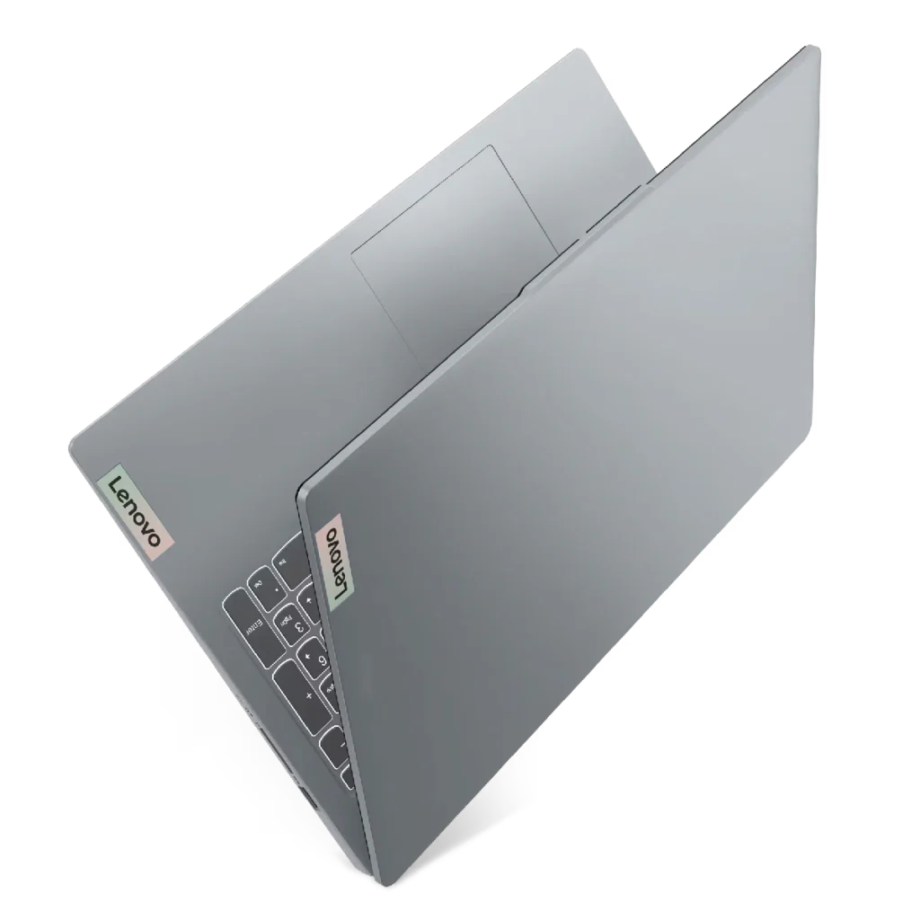 Notebook Lenovo Slim 3 Ryzen 5 8GB 512GB SSD en el aire