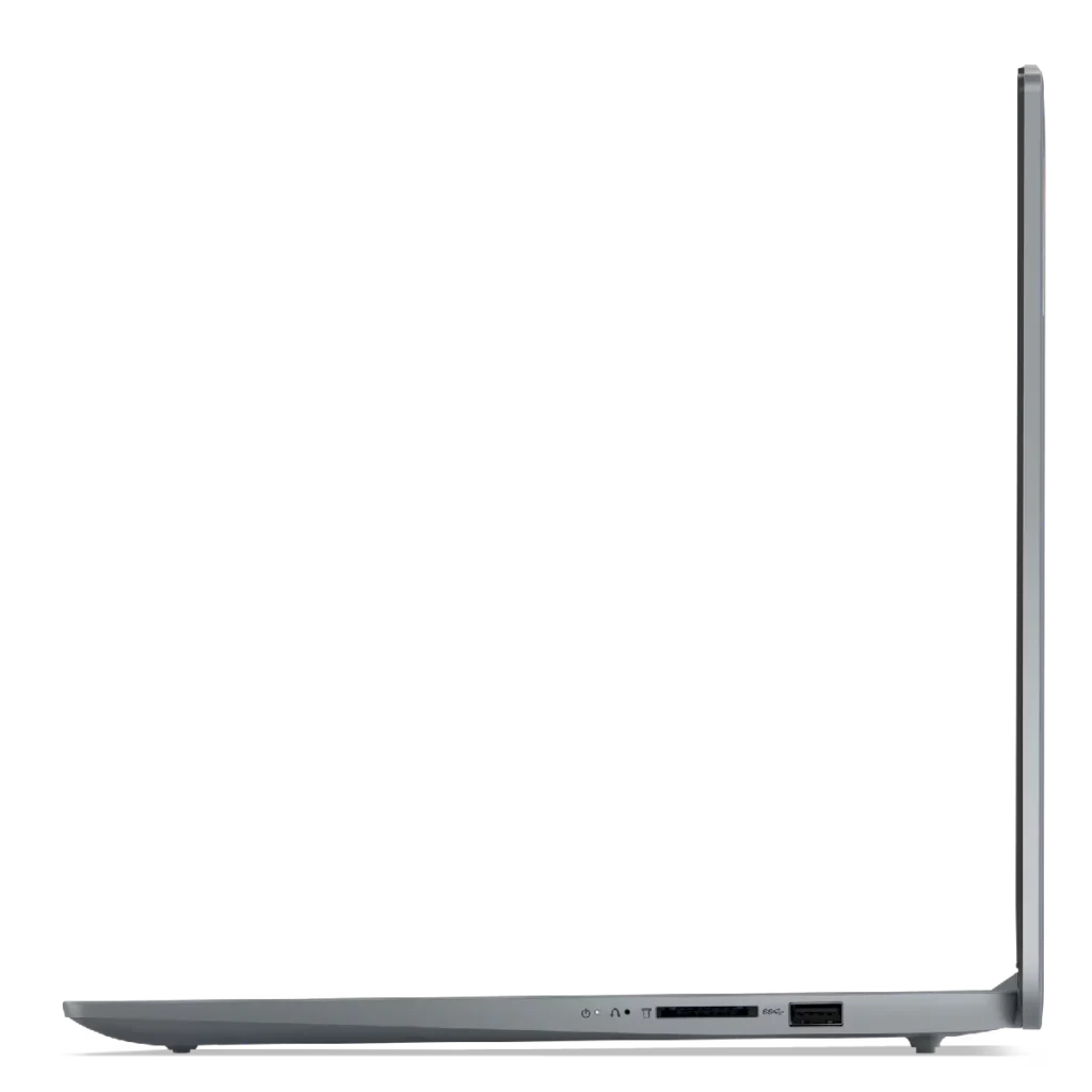 Notebook Lenovo Slim 3 Ryzen 5 8GB 512GB SSD costado izquierdo