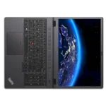 Notebook Lenovo ThinkPad P16v Ryzen 7 16gb 1tb NVIDIA 4g abierto en 180 grados