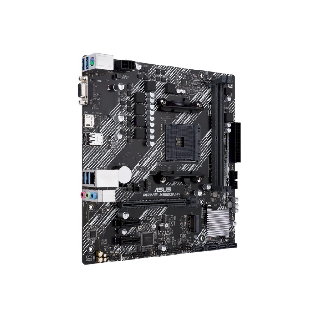 Placa base Asus PRIME A520M-K AMD A520 AM4 Micro ATX contenido de la caja