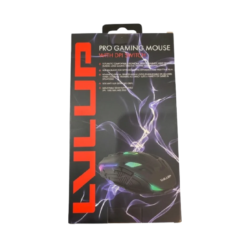 Mouse Gamer LvlUp Vertex 5 botones cable USB