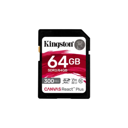 Tarjeta de Memoria SDXC 64GB Kingston Canvas React Plus