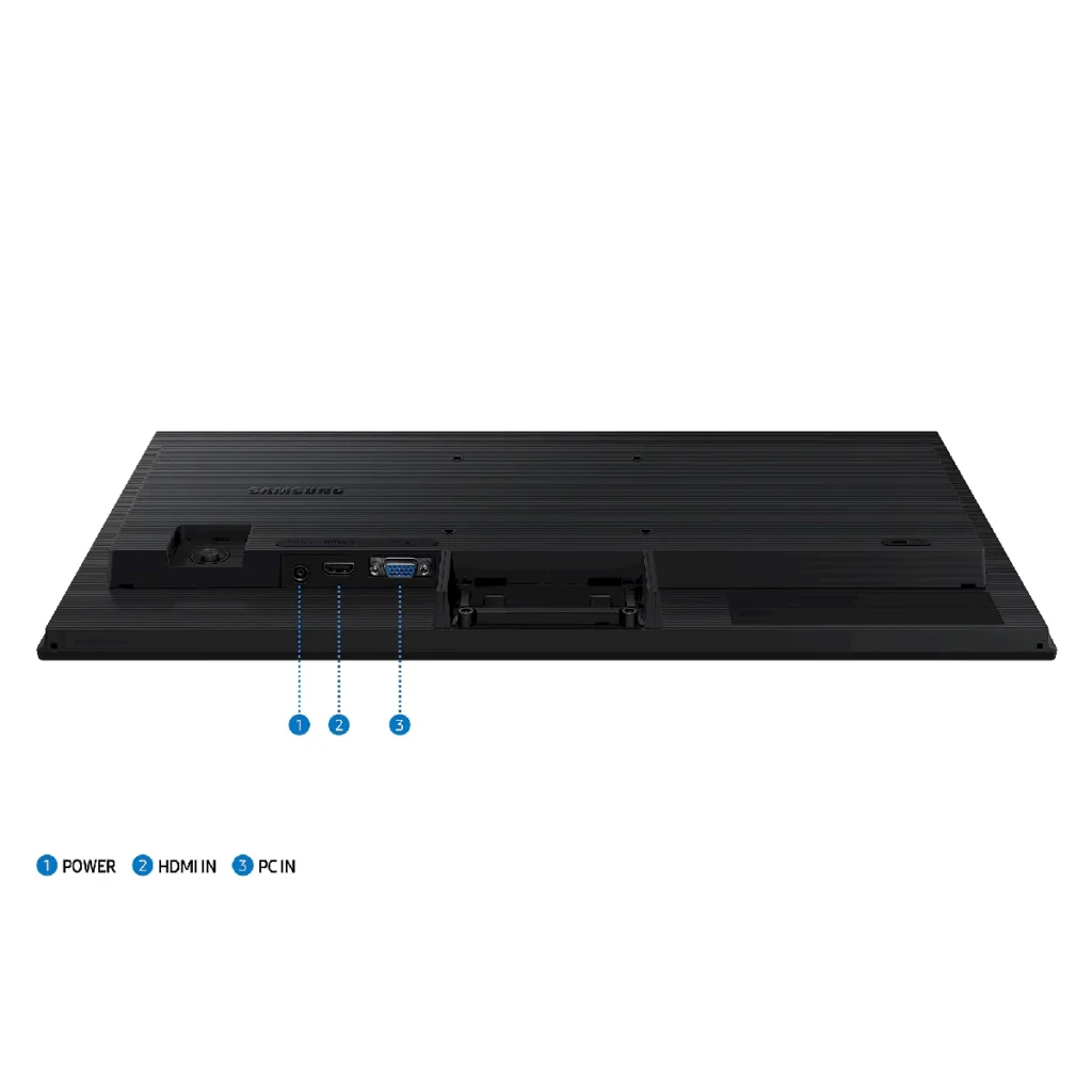 Monitor Samsung Essential S30GD IPS 100Hz 5ms FHD Plano conexiones