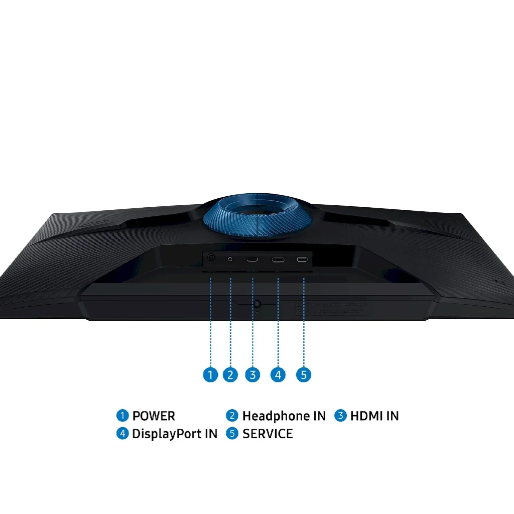 Monitor Samsung Odyssey G3 32 puertos y conectores