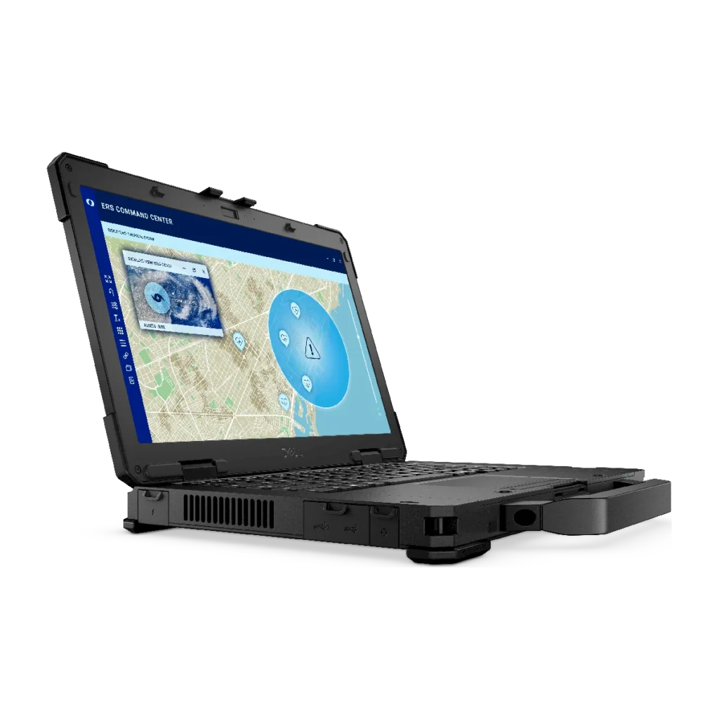 Notebook Dell Pro RUGGED Ultra 7 32GB 1TB NVIDIA T500 14" Touch PERFIL DERECHO