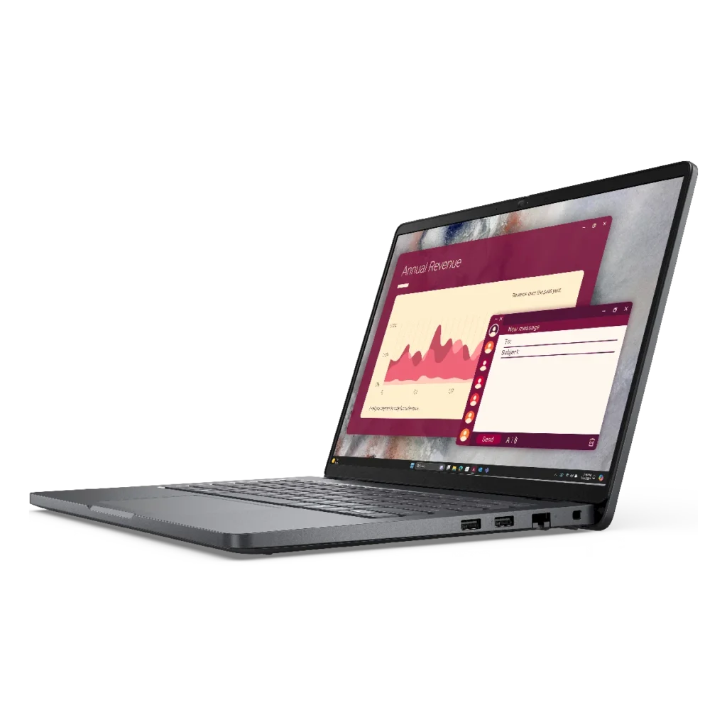 Notebook Dell Pro Ultra 5 235U 16GB 512GB 14" Win11P perfil izquierdo
