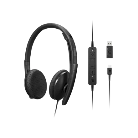Audífonos Lenovo Wired VoIP Headset adaptador USB-A Principal