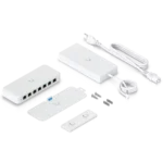 Switch Ubiquiti USW-Ultra-210W accesorios incluidos en la caja