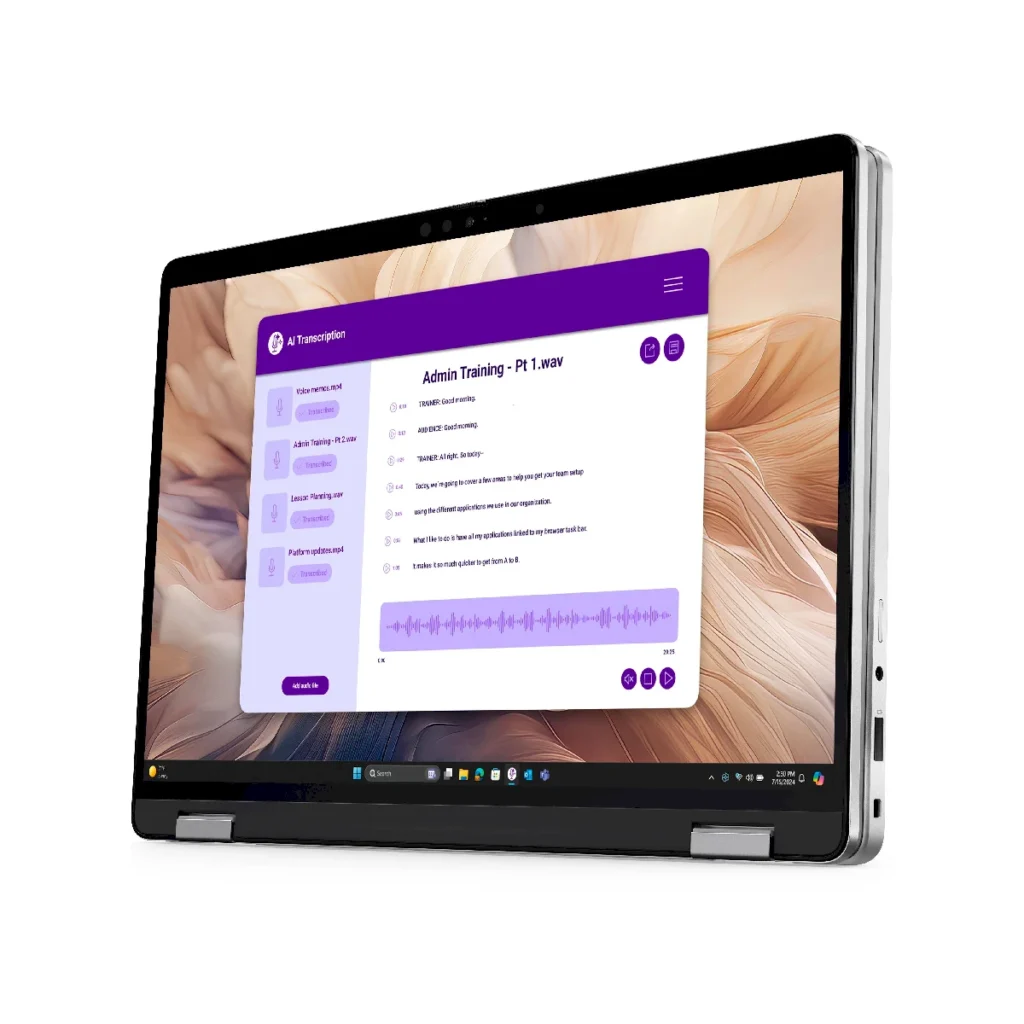 Notebook Dell Pro Plus 2 en 1 Ultra 7 modo tablet