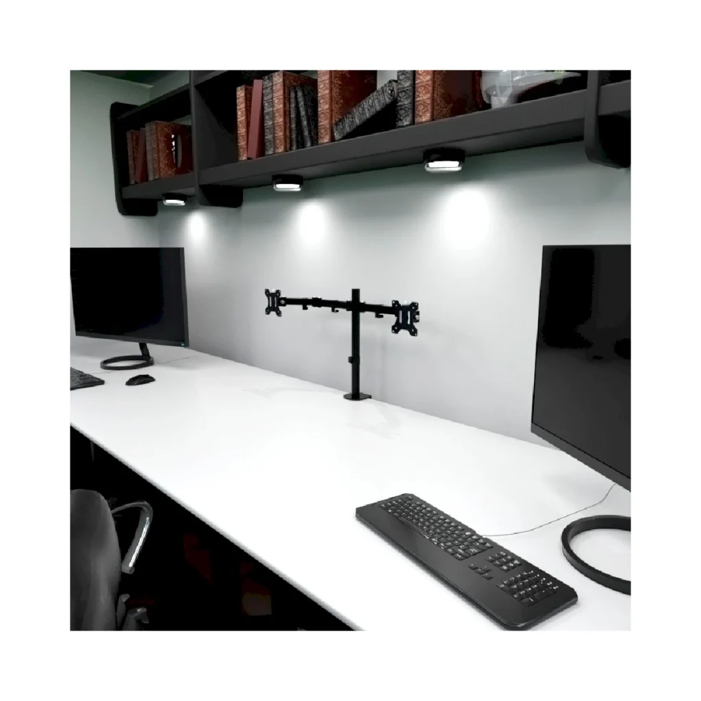 Soporte Klip Xtreme doble para monitores 13 a 32" Giro 180°
