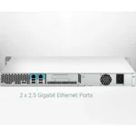 Servidor NAS QNAP TS-464U-RP 4 Bahías puertos BACK TecnoShopping CL Servidor NAS QNAP TS-464U-RP 4 Bahías 8GB Celeron 2.5GbE PCIe ATRAS