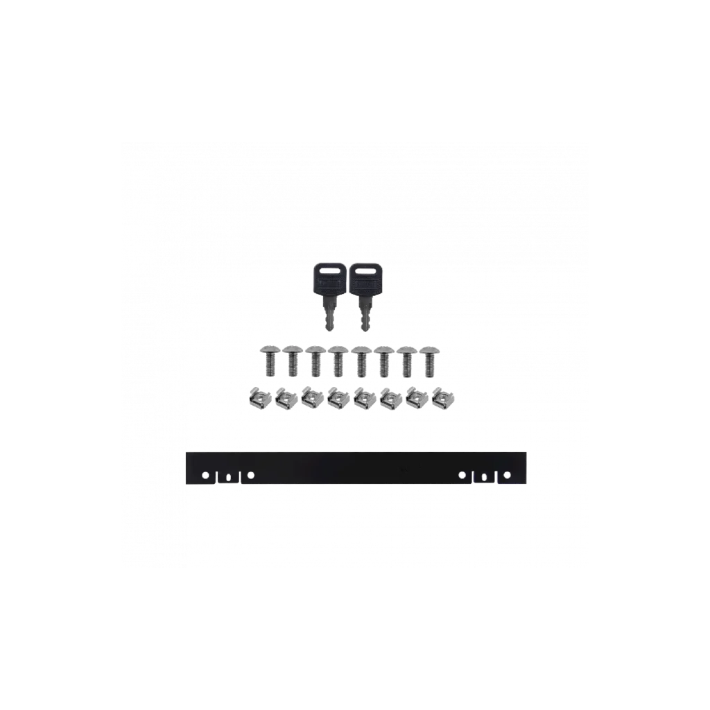 Gabinete Rack de Pared Linkmade 19" 45cm de fondo Negro llaves tuercas incluidas