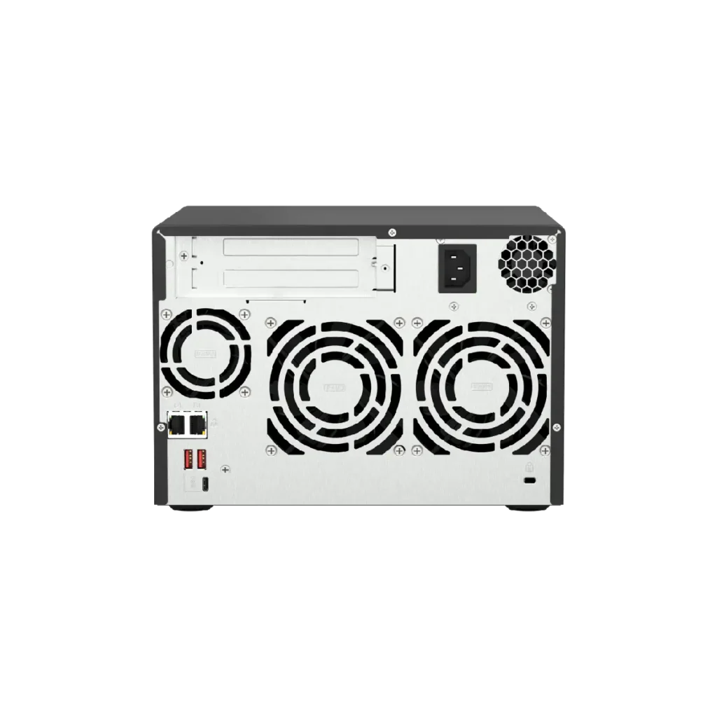Servidor NAS QNAP TS-673A-8G 6 bahías AMD Ryzen 2.5GbE back