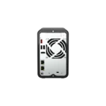Servidor NAS QNAP TS-264-8G 2 bahías 2.5GbE atras