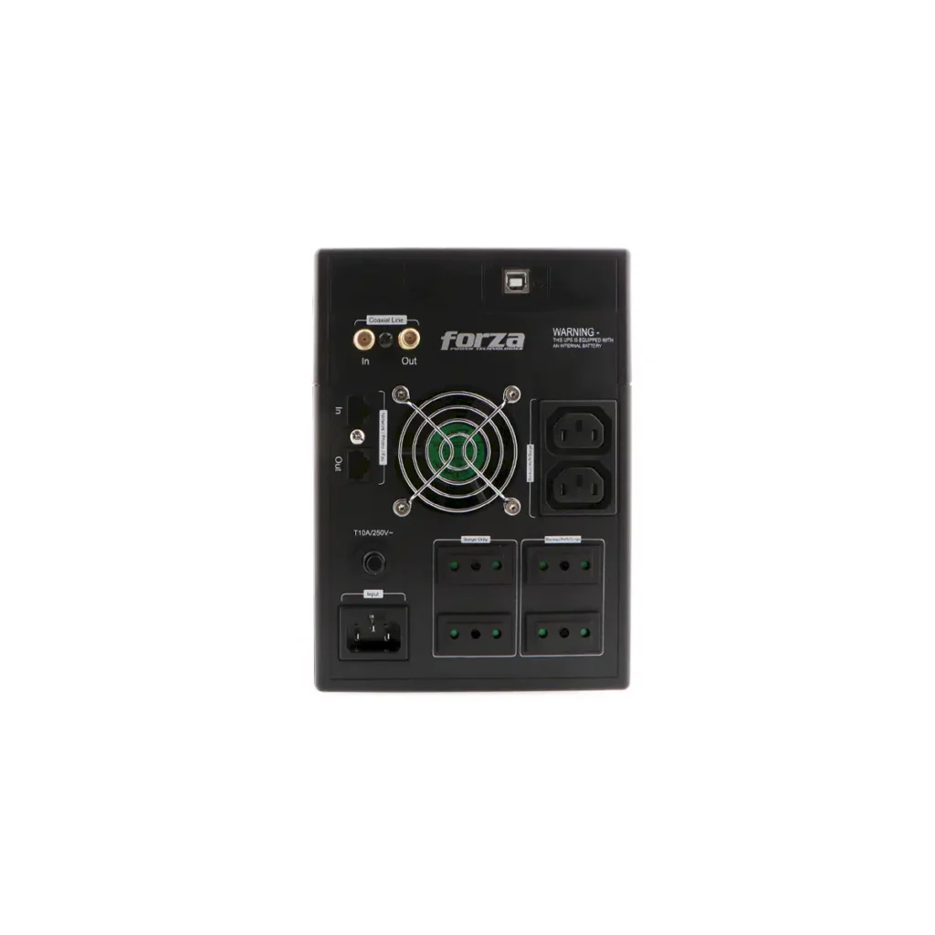 UPS Forza 2200VA 1200W 220V 4 salidas FX-2200LCD-C atras