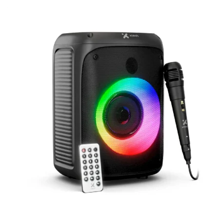 Parlante Xtech SonicBloom portátil inalámbrico LED micrófono
