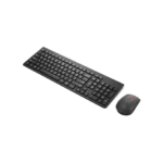 Teclado y Mouse inalámbricos Lenovo Essential combo Gen2, negro, español latino, 171 (sin pilas). Vista desde arriba
