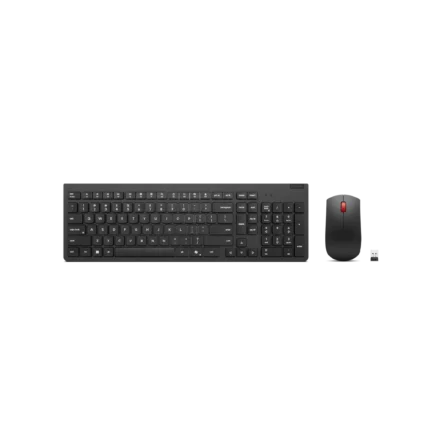 Teclado y Mouse inalámbricos Lenovo Essential combo Gen2, negro, español latino, 171 (sin pilas). Principal