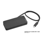 Hub Lenovo USB-C para dos pantallas 4K, Incluye Cargador de 100W cable usb c