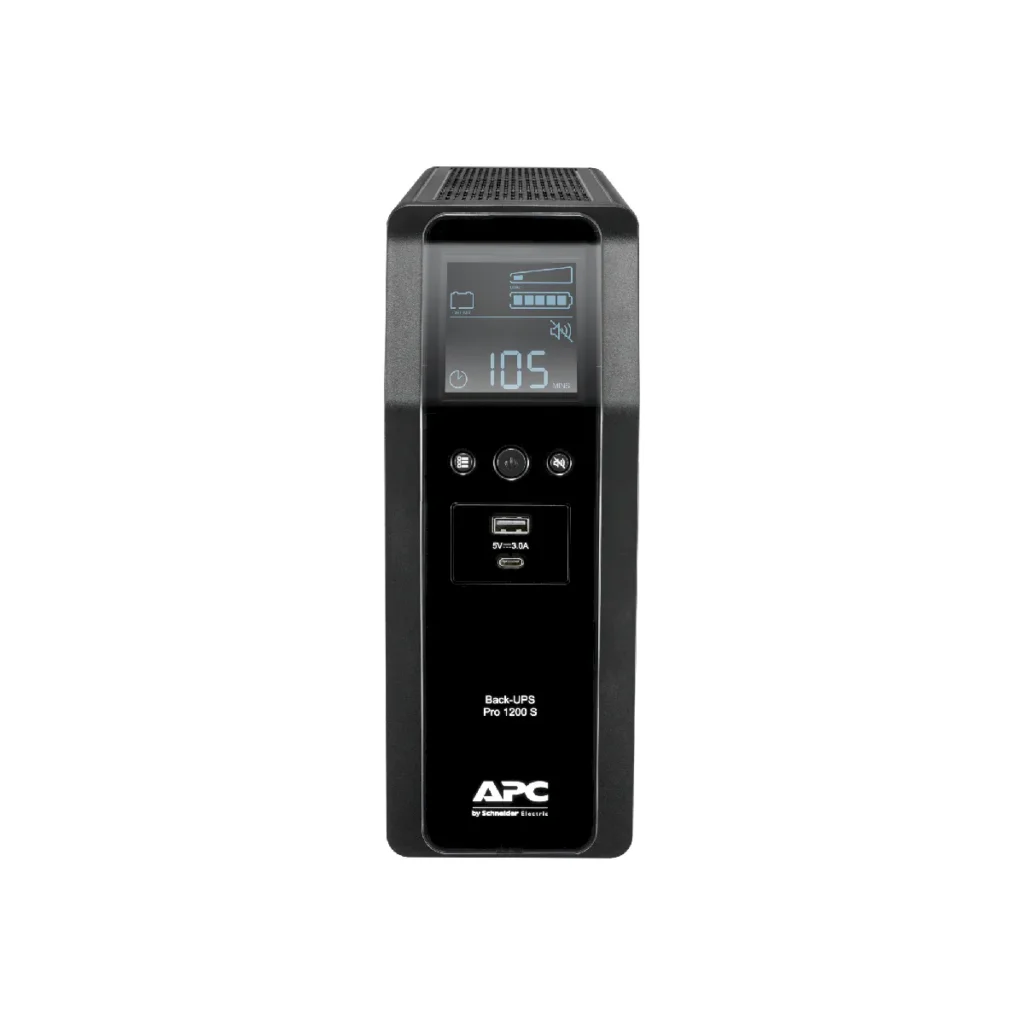 UPS APC Back-UPS Pro 1200S 1200VA 720W, Interactiva, frontal.