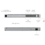 Switch Ubiquiti Standard 16 PoE, especificaciones.