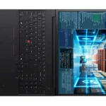 Workstation Lenovo ThinkPad P16v Gen 3 Intel Ultra 7, RTX PRO 2000 de GB, 16GB, 1TB vista horizontal abierto en 180 grados