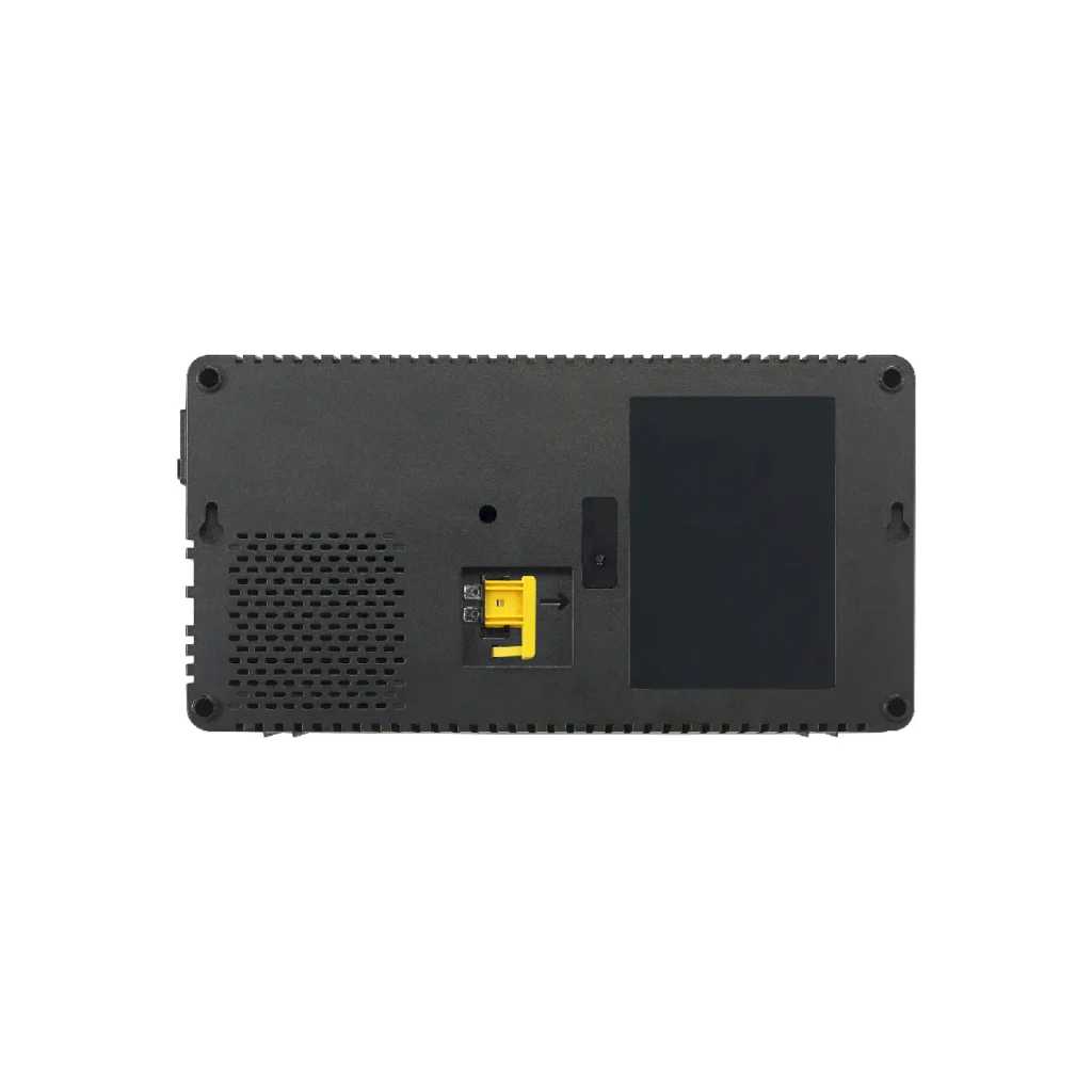 UPS APC Easy BV 500VA 300W, AVR, TOMA UNIVERSAL, 230V. Vista inferior.