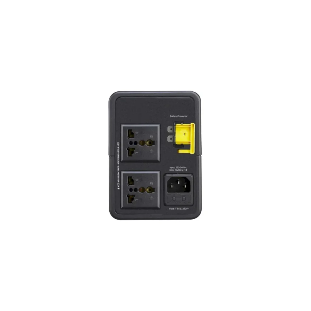UPS APC Easy BVX 700VA 360W, AVR, 230V, USB Charging, Universal Sockets. atras.