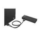 Dock Lenovo ThinkPad Thunderbolt 4 Workstation Multipuertos vista contectado a un notebook