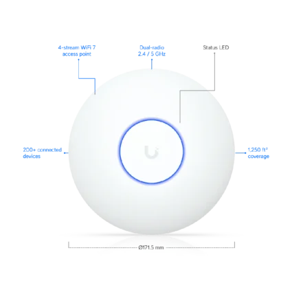 Access Point Ubiquiti U7-Lite WiFi 7 2.5GbE 2x2 Principal