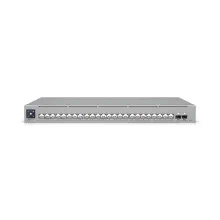 ubq-switch-24p-2sfp-mixspeed-l3-rack-01 Switch Ubiquiti Pro Max 24 puertos 2-SFP+ L3 Rack, principal