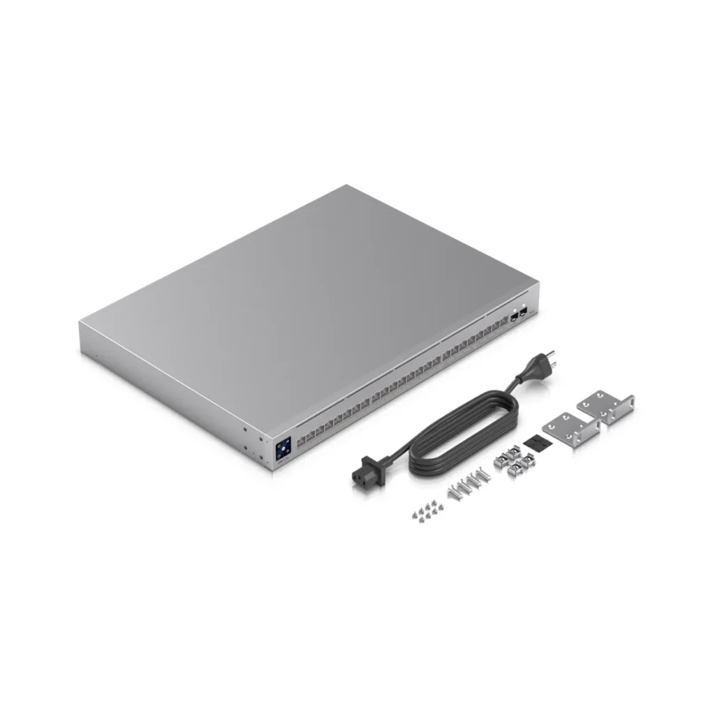 Switch Ubiquiti Pro Max 24 puertos 2-SFP+ L3 Rack, in the box