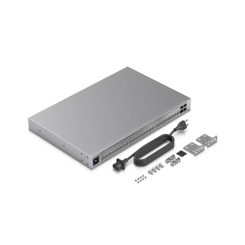 Switch Ubiquiti Pro HD 24 puertos 4-SFP+ L3 Rack in the box