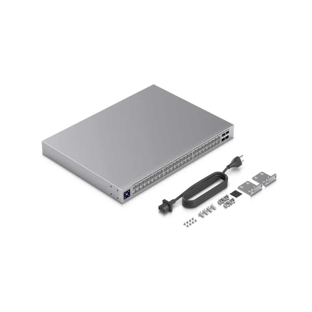 Switch Ubiquiti Pro Max 48 puertos 4-SFP+ L3 Rack, In The Box