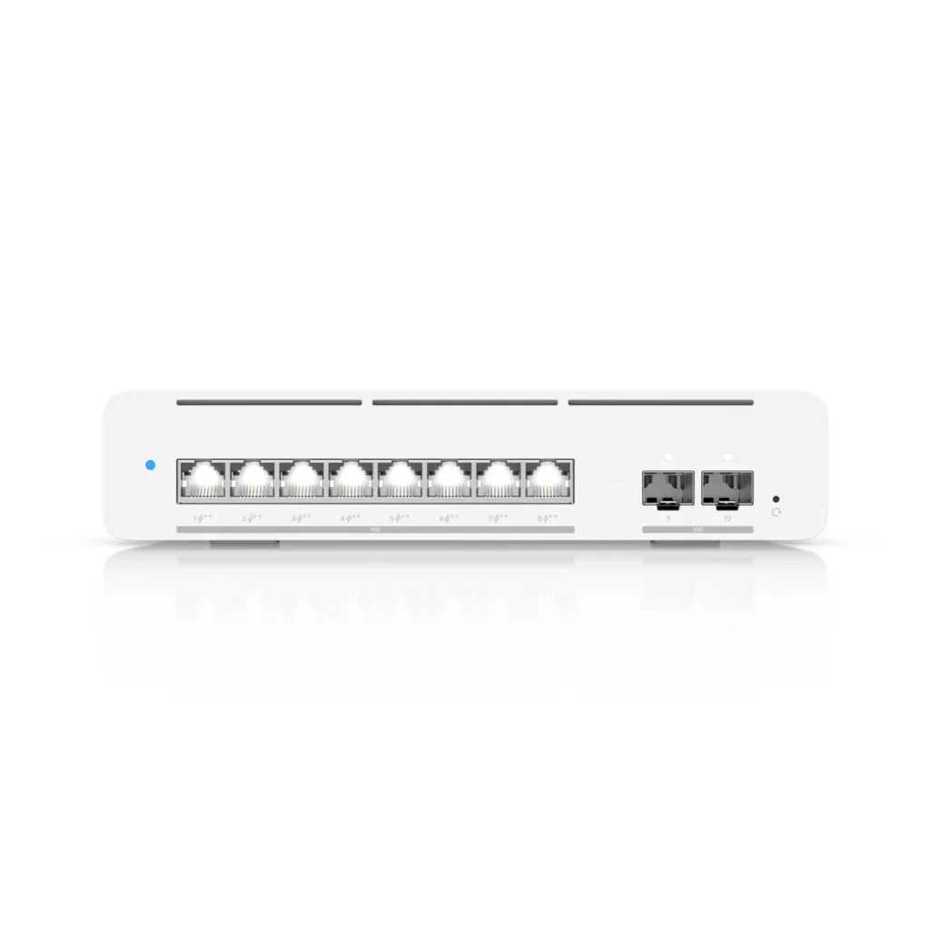 Switch Ubiquiti Pro XG 8 PoE, vista frontal
