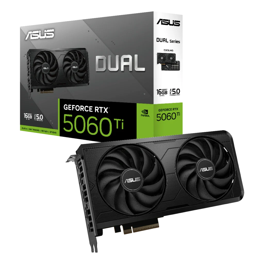 Grafica Asus Dual GeForce RTX 5060 Ti EVO OC Edition 16GB GDDR7 PCIe 5.0, DUAL-RTX5060TI-O16G-EVO (90YV0NQ0-M0AA00), caja