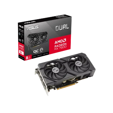 Tarjeta Grafica Asus Dual Radeon RX 7600 EVO OC Edition 8GB (DUAL-RX7600-O8G-EVO) , 90YV0LD0-M0AA00 - principal