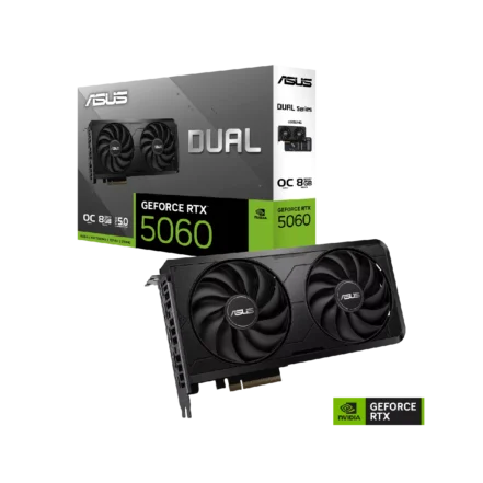 Tarjeta de Video Asus Dual GeForce RTX 5060 8GB GDDR7 OC Edition, DUAL-RTX5060-O8G-EVO, 90YV0NS0-M0AA00, Principal