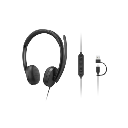 Audífonos Lenovo Wired VoIP Headset 5000 00 TecnoShopping CL Audífonos Lenovo Wired VoIP Headset 5000 Teams, 4XD1R88995, principal