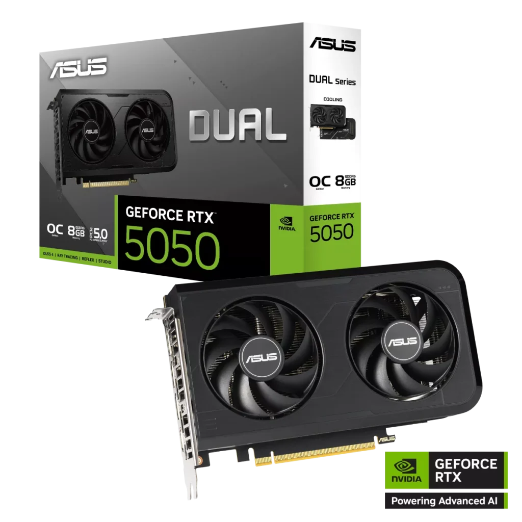 Grafica ASUS Dual GeForce RTX 5050 8GB GDDR6 OC Edition, caja