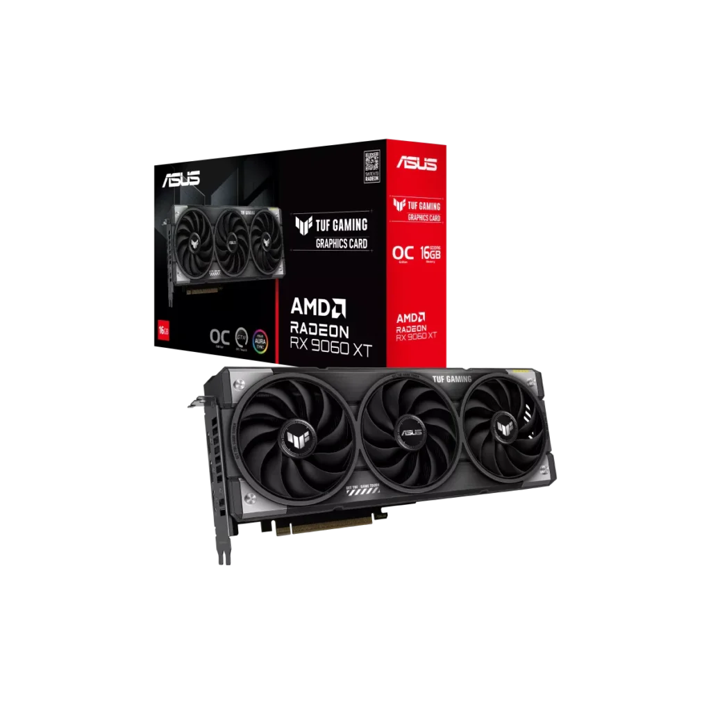 Grafica Asus TUF Gaming Radeon RX 9060 XT 16GB, caja