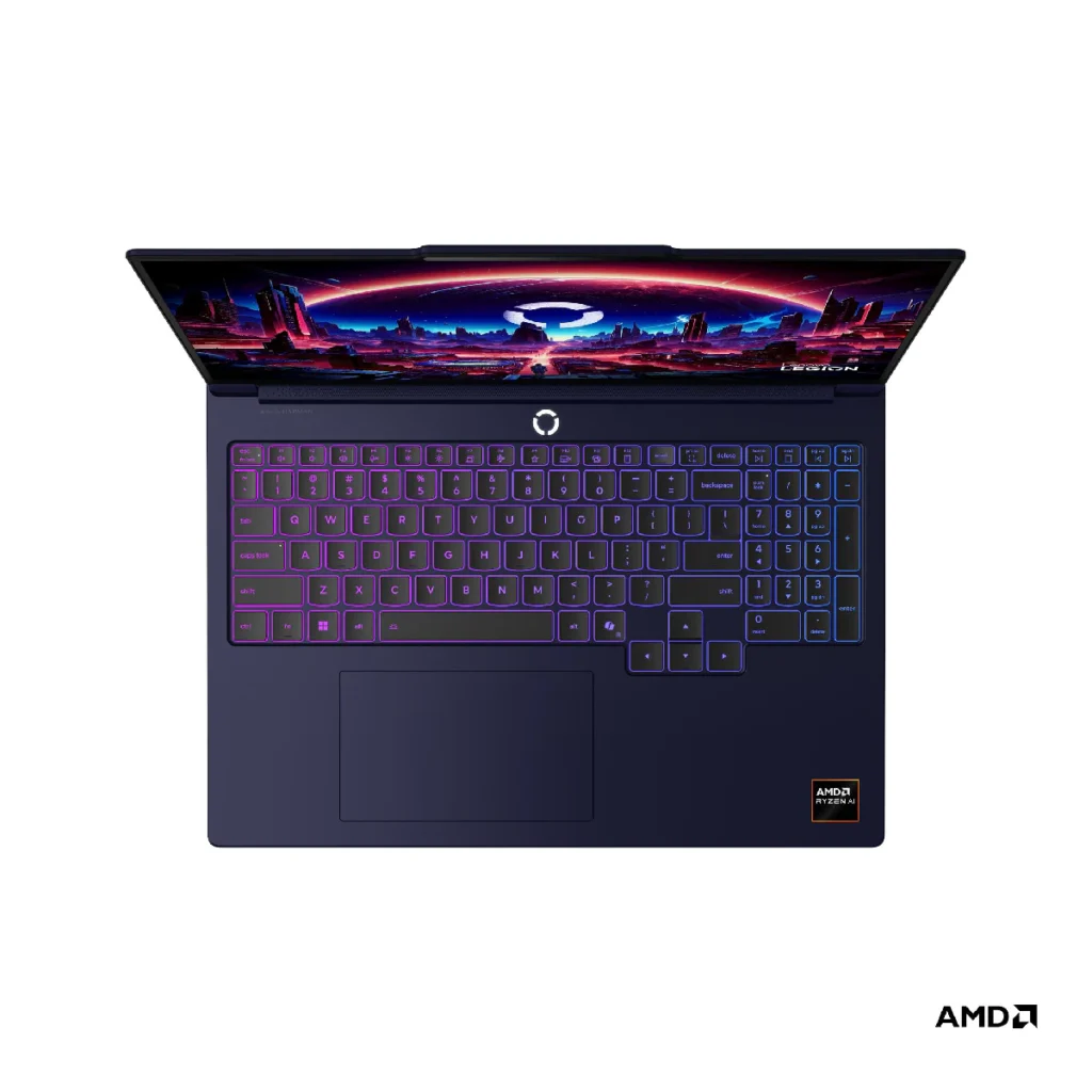 Notebook Lenovo Legion 7 Gen 11 Ryzen AI 9 32GB 1TB 16" WQXGA OLED RTX 5060 Wifi 7 Nebula Nocture, 83Q8000XCL