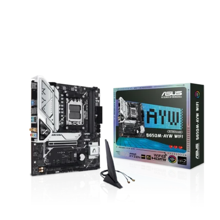 Placa Madre Asus B650M-AYW WIFI AMD Micro ATX DDR5, principal