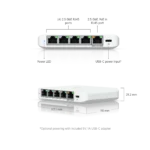 Switch Ubiquiti Flex Mini 2.5G 5 puertos L2, datasheet