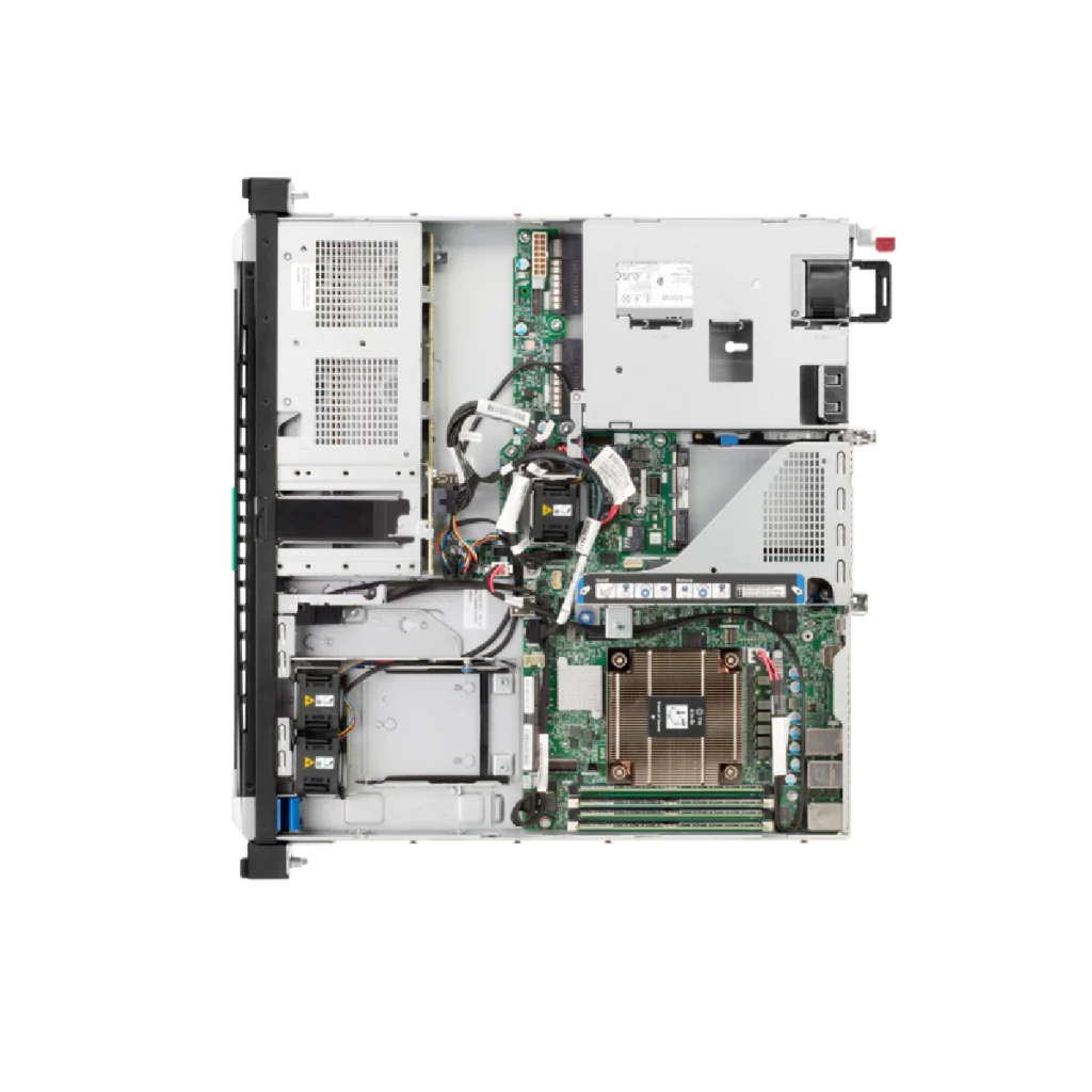 HPE ProLiant DL20 Gen11 6325P 3.5GHz 4c 1P 1x32GB‑U 4SFF 2x480GB SSD 1x500W PS LA - P86721-DM5 - interior