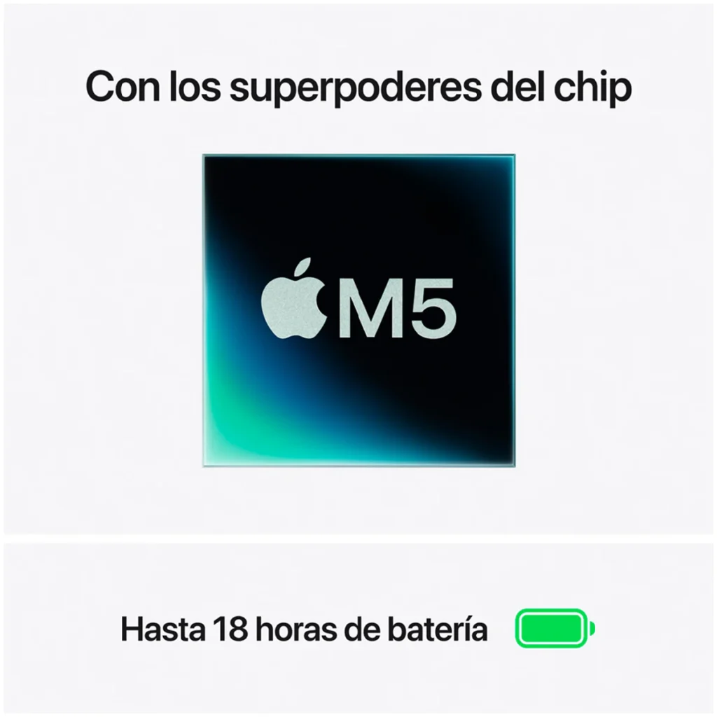Apple MacBook Air 13 Pulgadas M5 - Chip apple M5